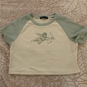 Cropped Cupid Graphic Tee